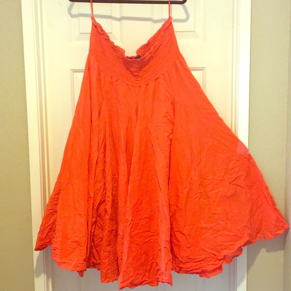 Grace Elements Dresses & Skirts - Bright orange boho skirt